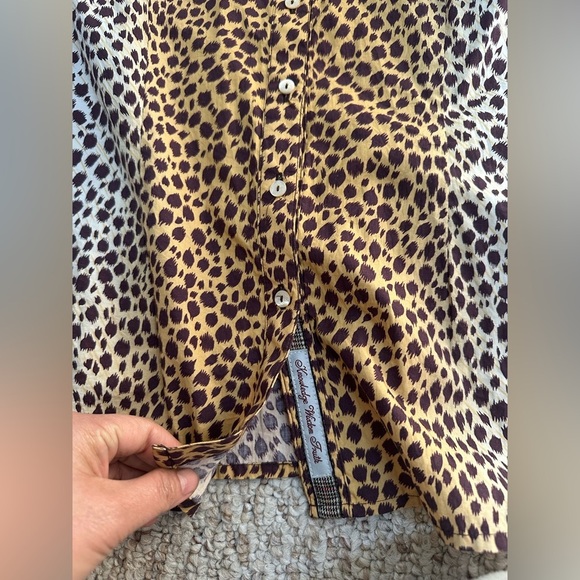 Robert Graham animal print long sleeve 100% cotton size M - Picture 9 of 11